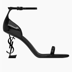 Saint Laurent women’s YSL Opyum 85 Patent Leather Sandals